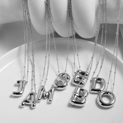 Balloon Cord Initial Necklace