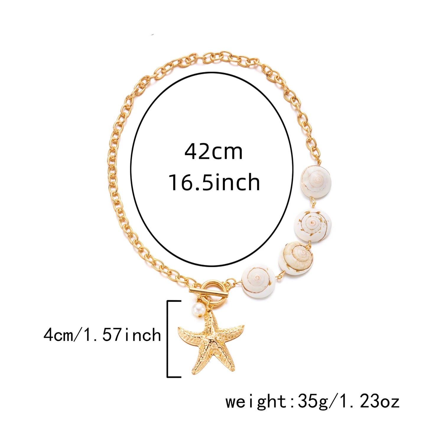 Shell Bead Summer Necklace