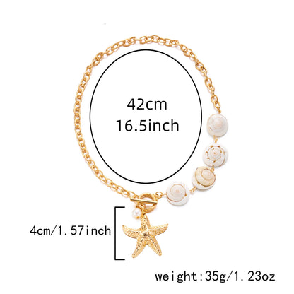 Shell Bead Summer Necklace