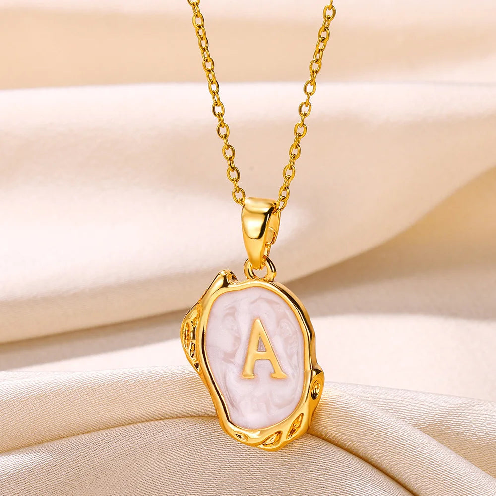 Y2K Drip Initial Necklace
