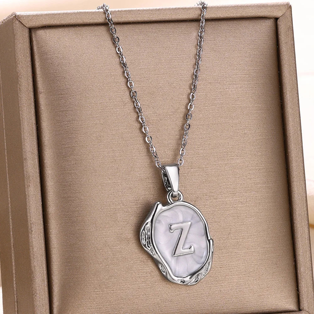 Y2K Drip Initial Necklace