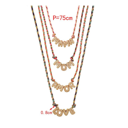 Colour Word Pendant Necklace