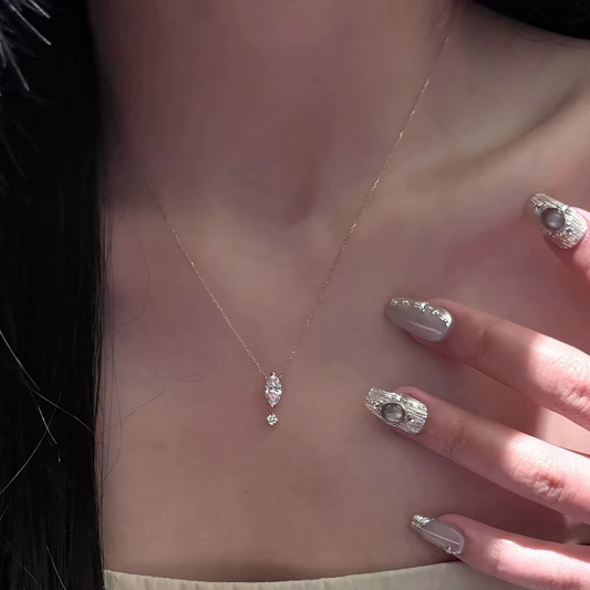 Marquise Moissanite Necklace