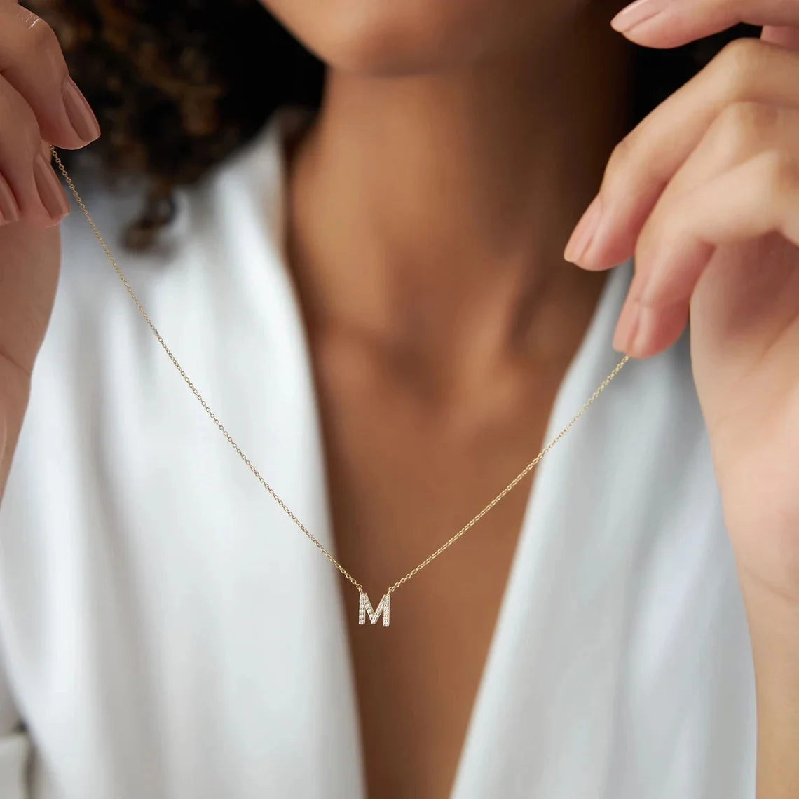 Mini Gold Initial Choker