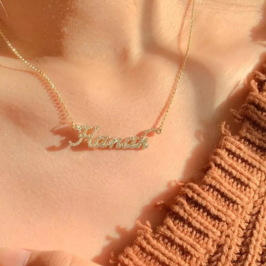 Custom Two-Name Moissanite Necklace
