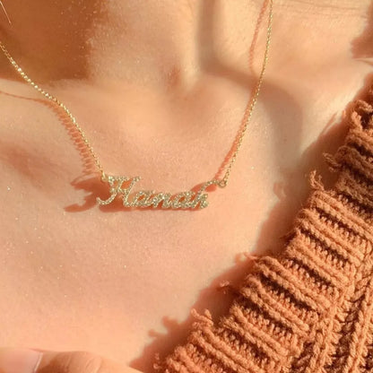 Custom Three-Name Moissanite Necklace