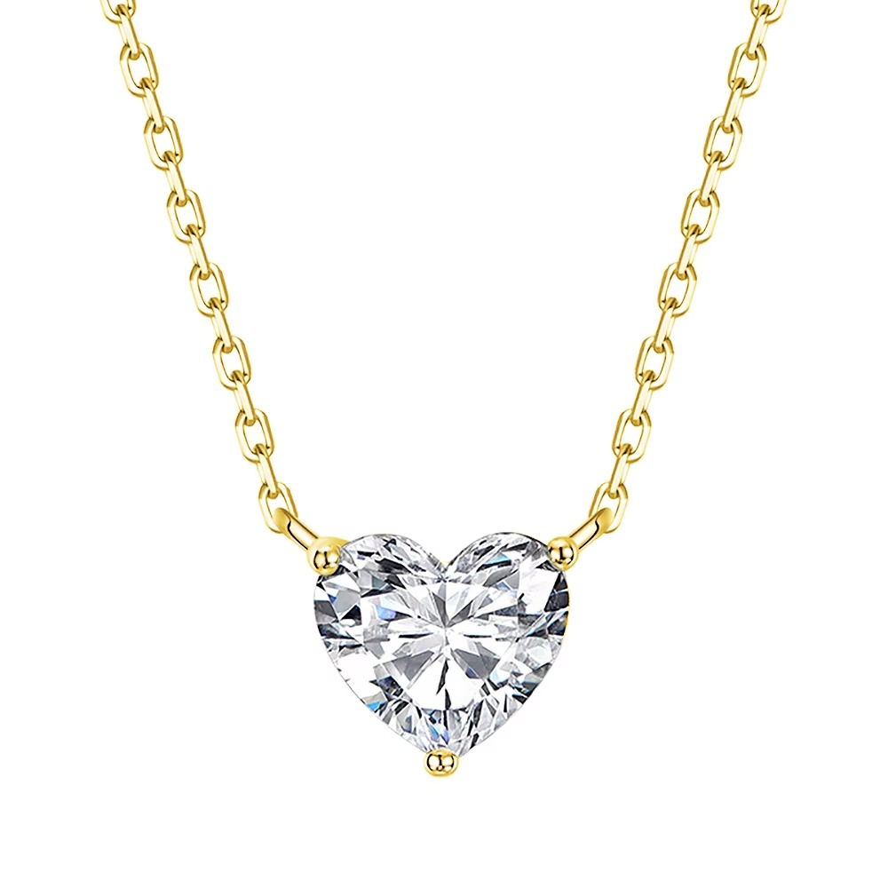 Heart Glow Moissanite Necklace