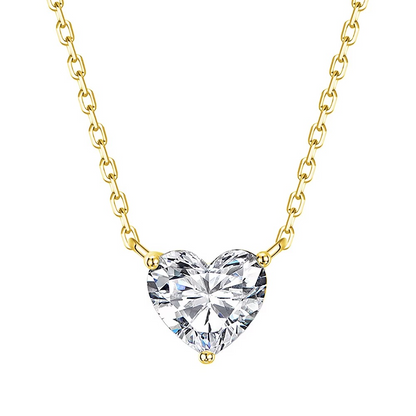 Heart Glow Moissanite Necklace