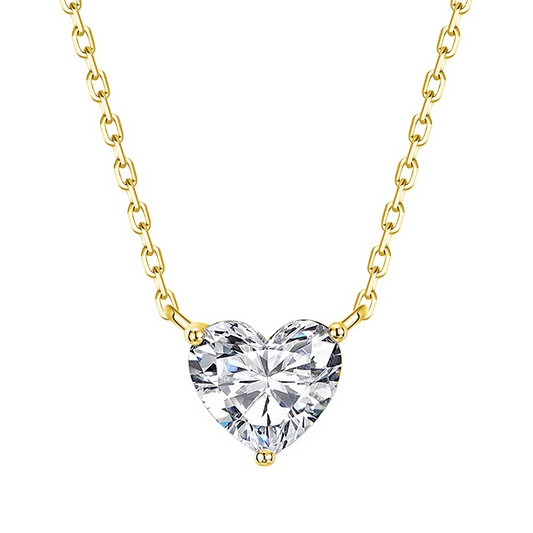 Heart Glow Moissanite Necklace