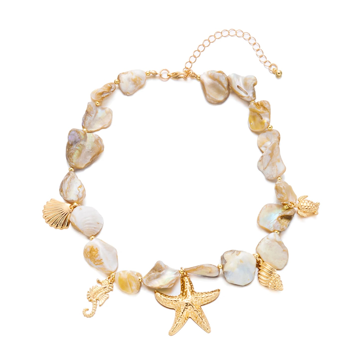 Shell Bead Summer Necklace