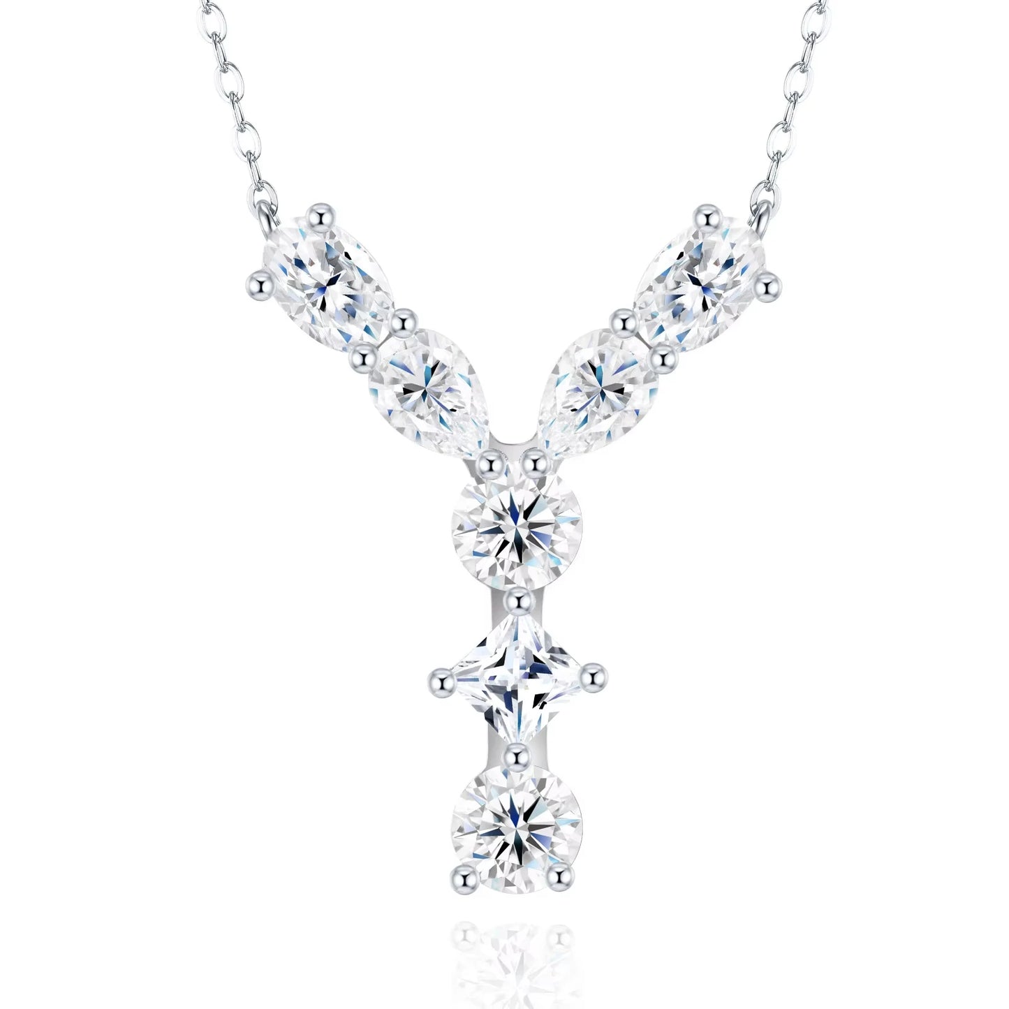 Moissanite Letter Necklace