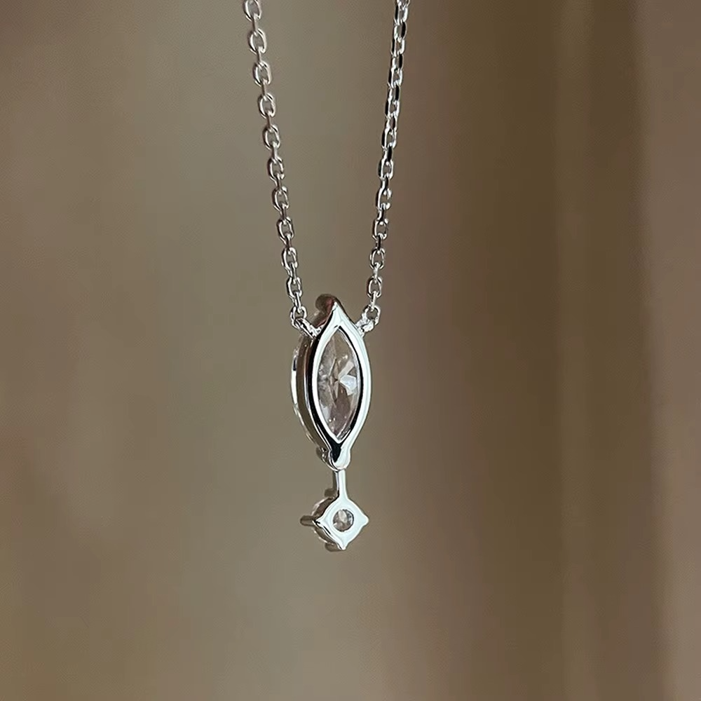 Marquise Moissanite Necklace