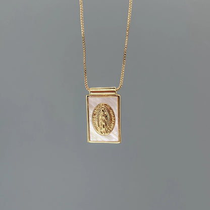 Gold Shell Pendant Necklace