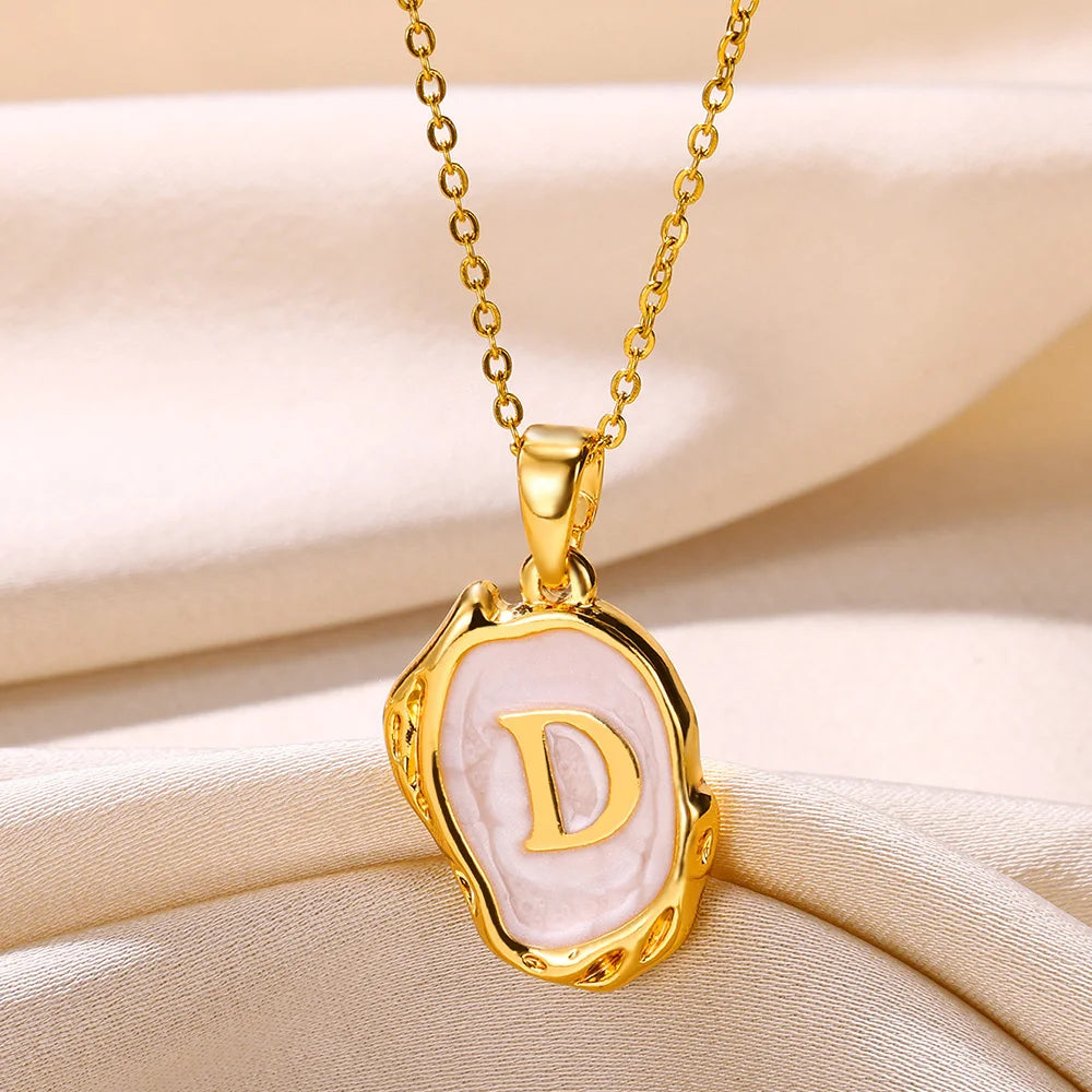 Y2K Drip Initial Necklace