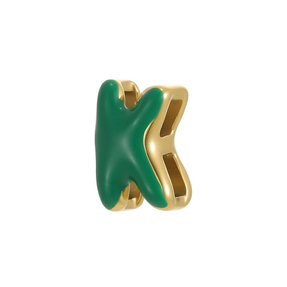 Colour Enamel Initial Charm