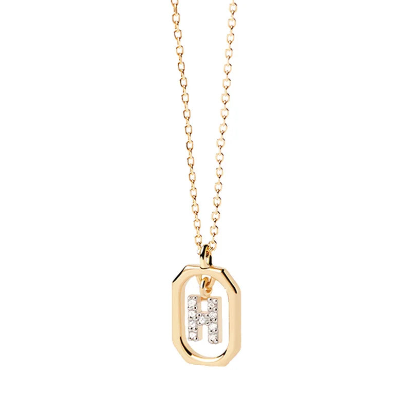 Sterling Silver Initial Necklace