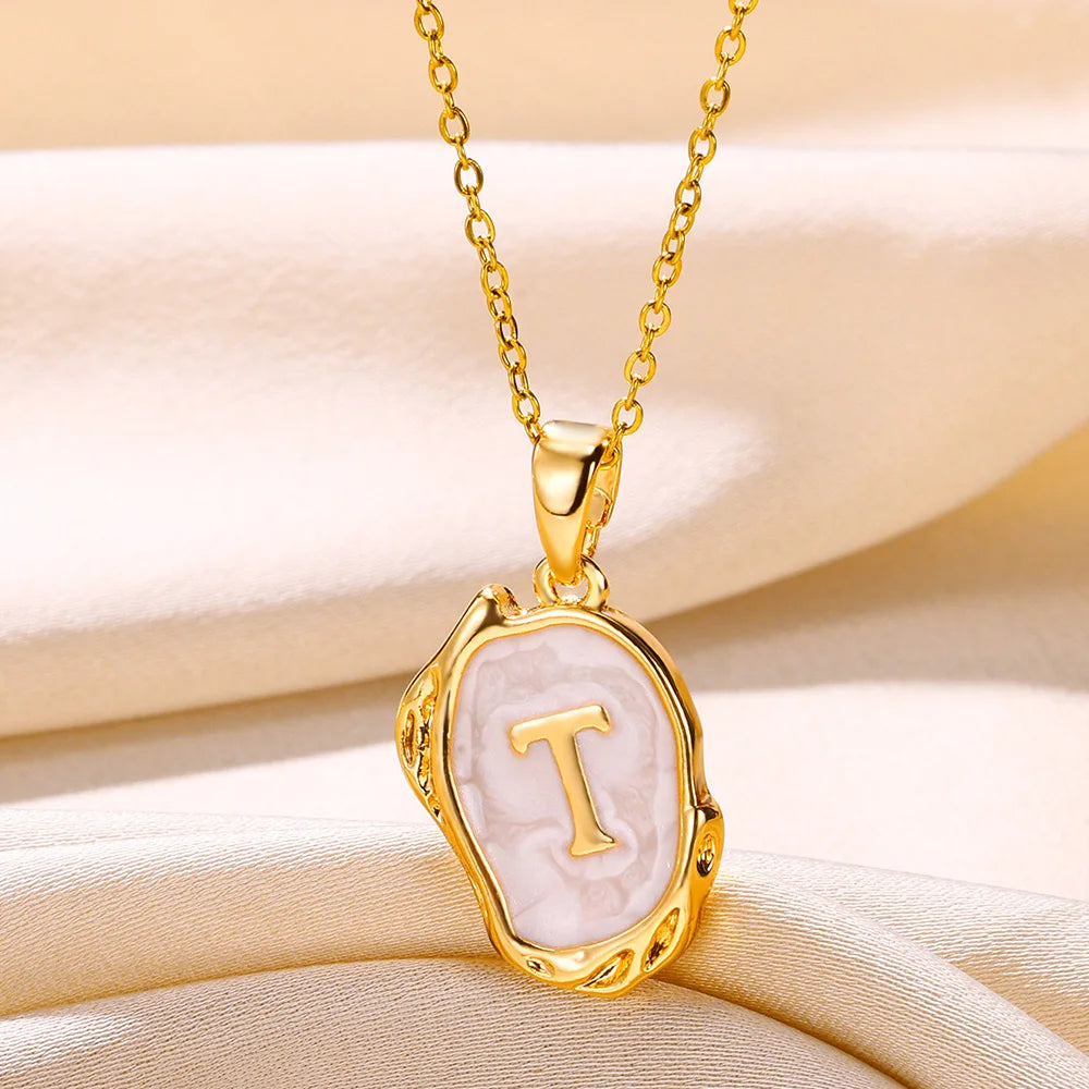 Y2K Drip Initial Necklace