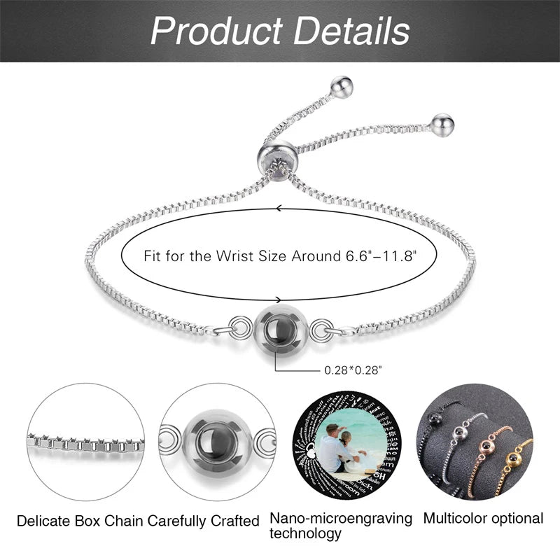 Custom Photo Projection Bracelet