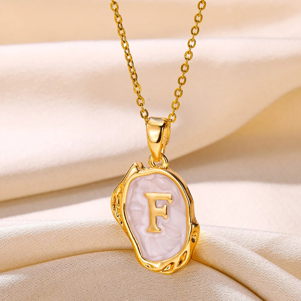 Y2K Drip Initial Necklace