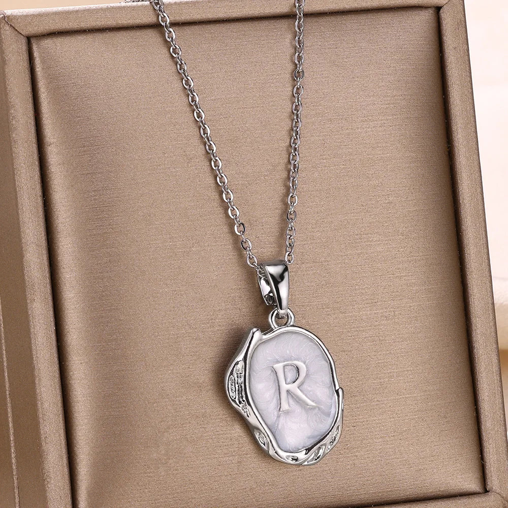 Y2K Drip Initial Necklace