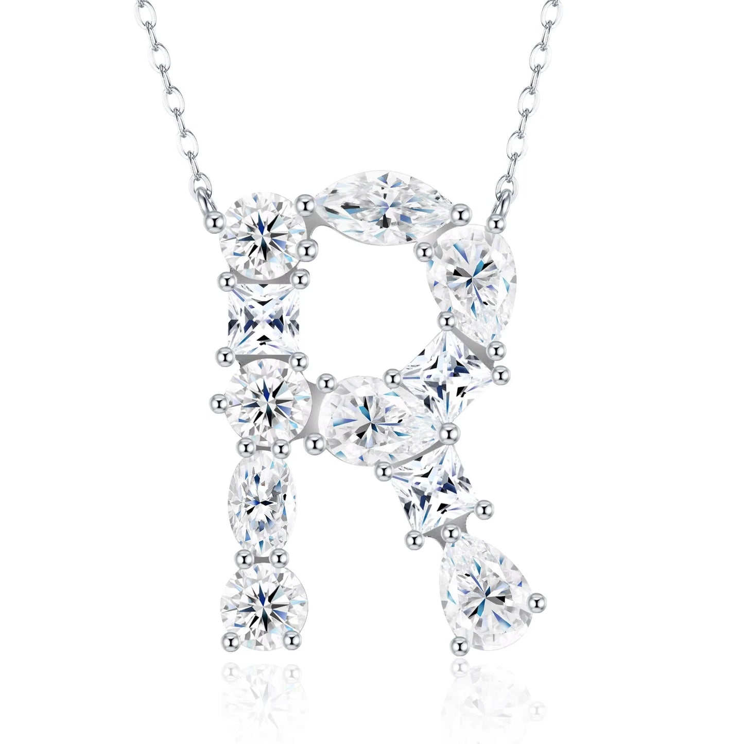 Moissanite Letter Necklace