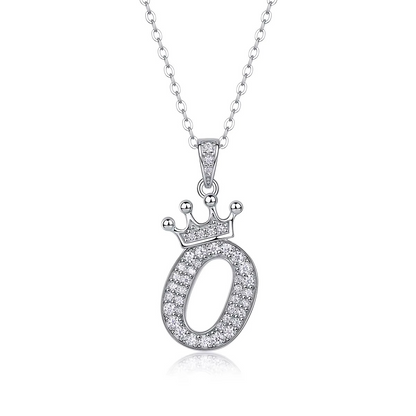 Classic Initial Moissanite Necklace