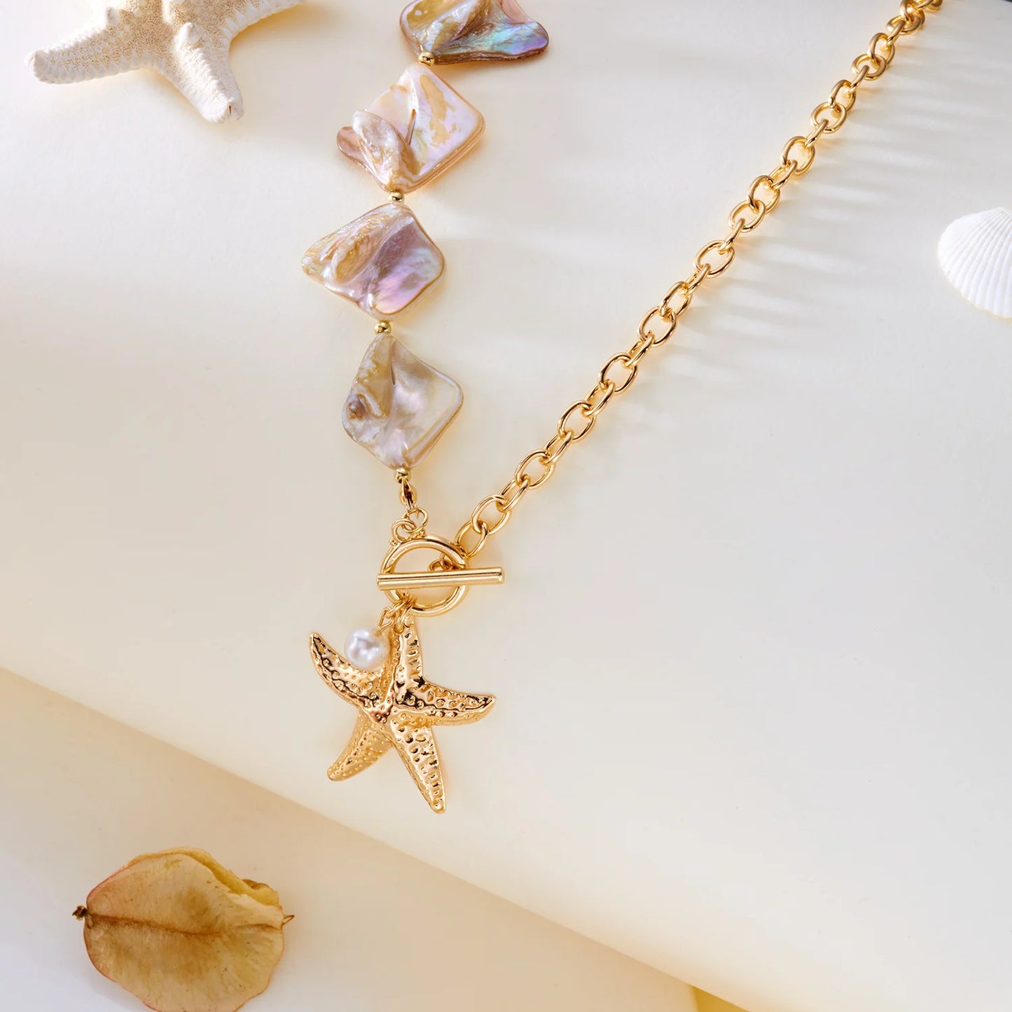 Shell Bead Summer Necklace