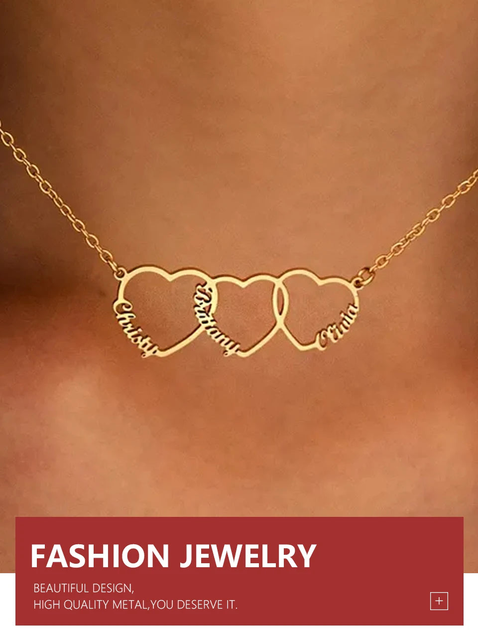 Personalised Heart Name Necklace