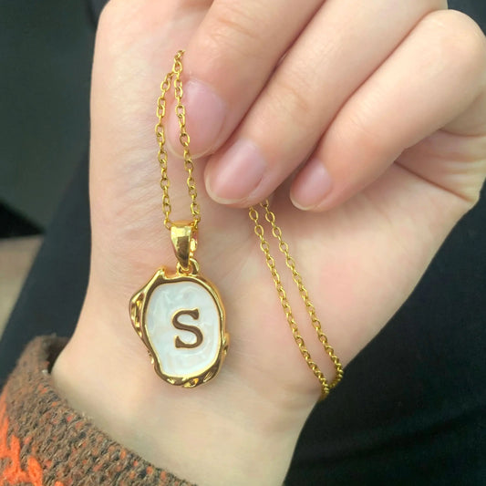Y2K Drip Initial Necklace