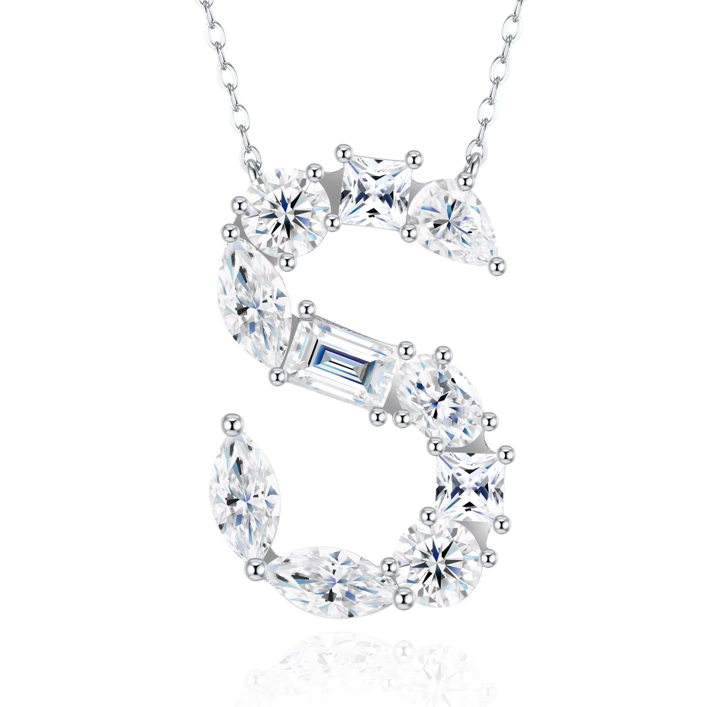 Moissanite Letter Necklace