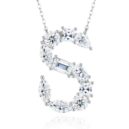 Moissanite Letter Necklace