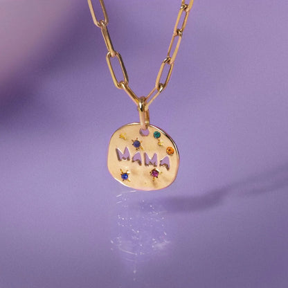 Circle Word Pendant Necklace