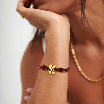 Bubble Initial Bracelet