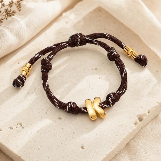 Bubble Initial Bracelet by Corenia