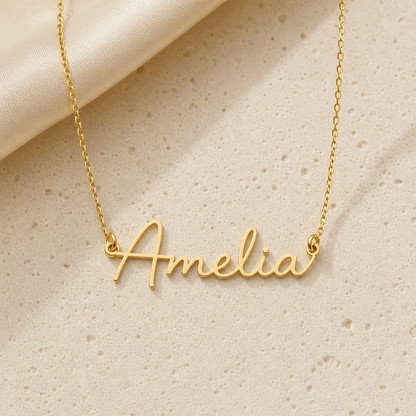Cursive Custom Name Necklace by Corenia