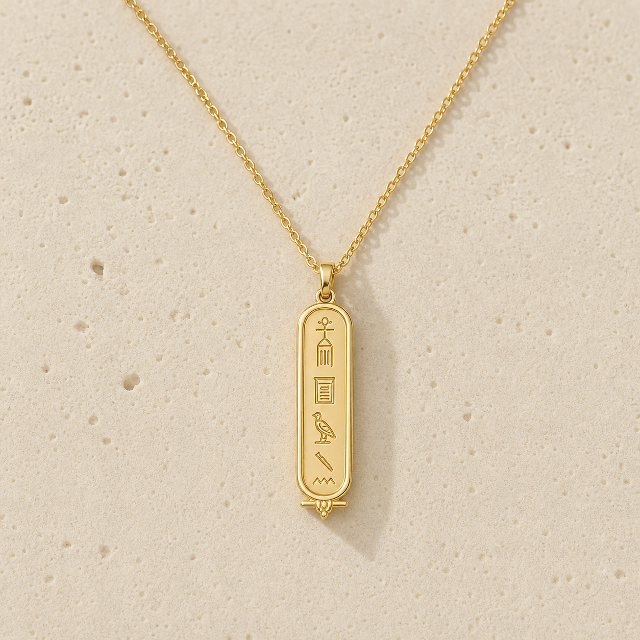 Egyptian Symbol Name Necklace by Corenia