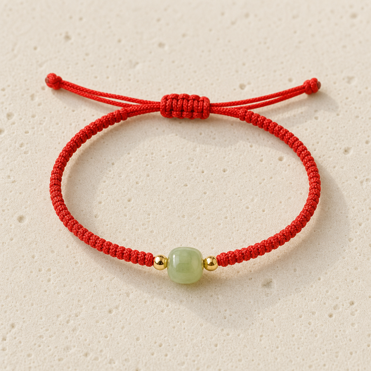 Jade Bead Rope Bracelet by Corenia