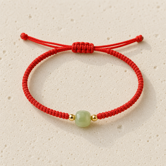 Jade Bead Rope Bracelet by Corenia