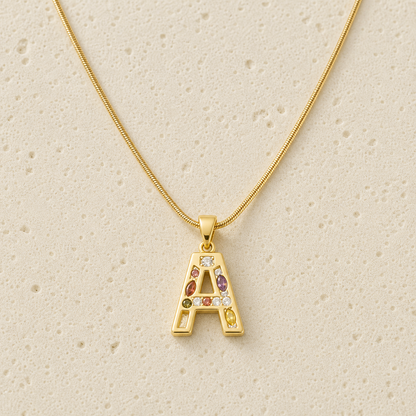 Pavé Initial Necklace by Corenia