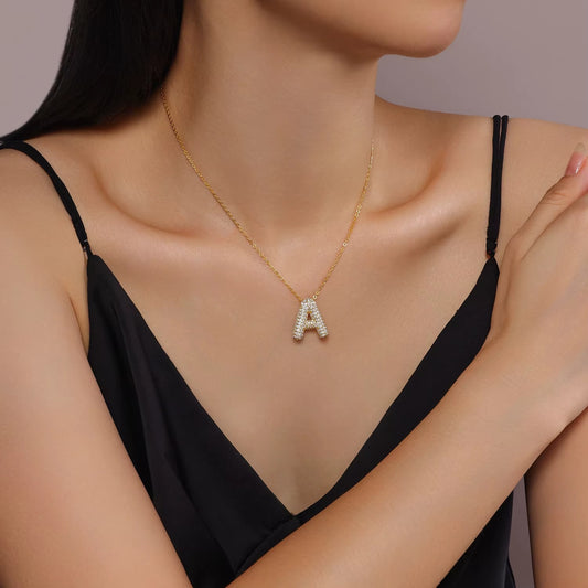 Signature Initial Moissanite Necklace