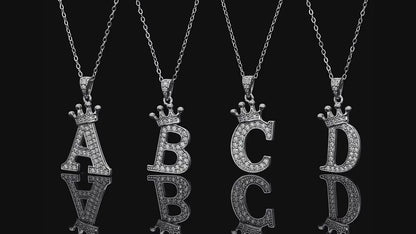 Classic Initial Moissanite Necklace