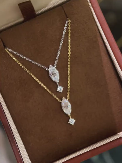 Marquise Moissanite Necklace