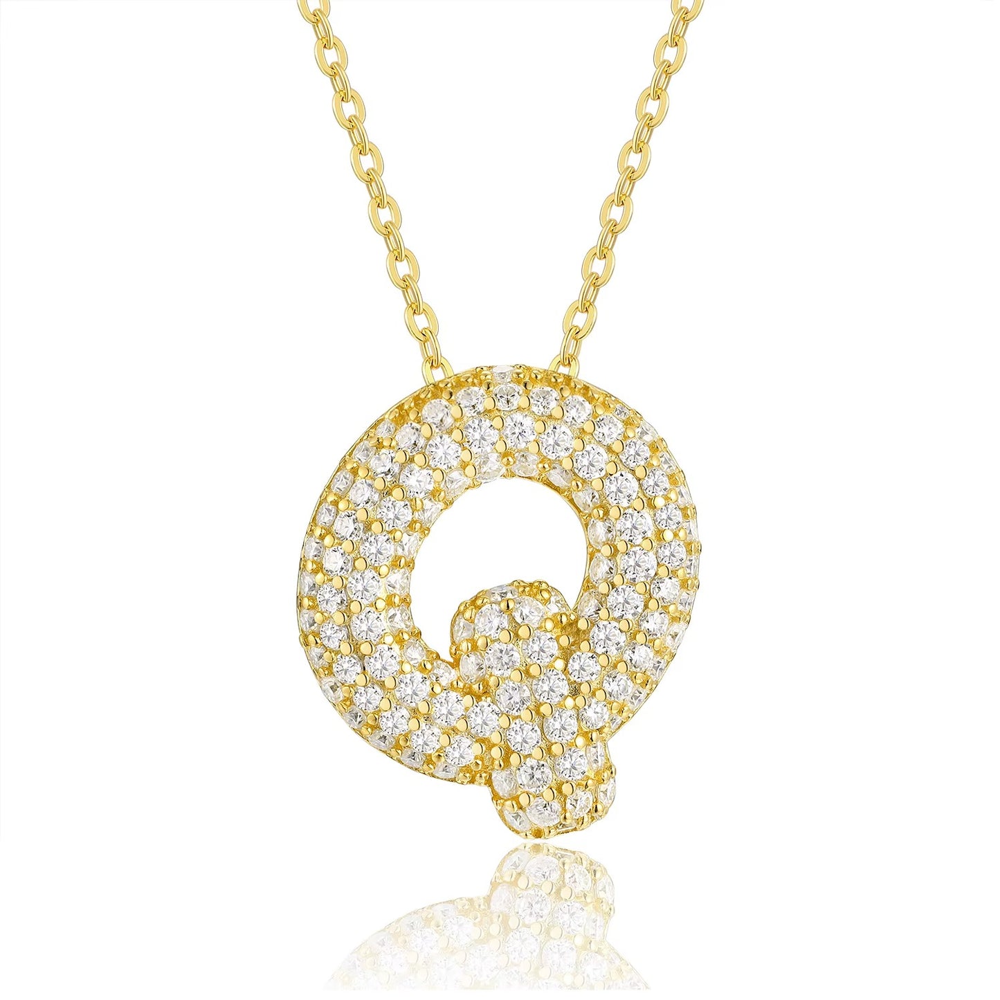 Signature Initial Moissanite Necklace
